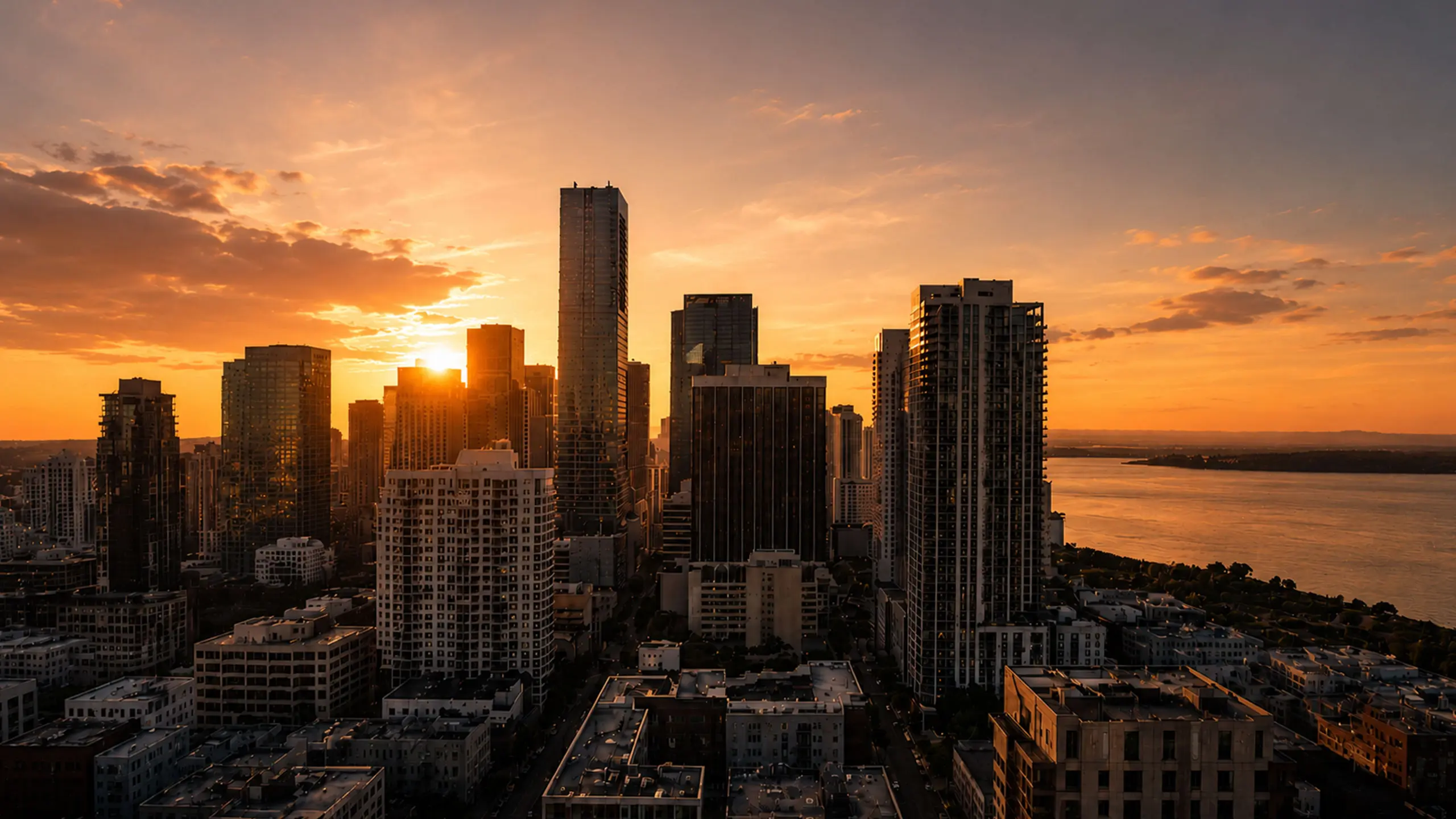 Global One City Skyline